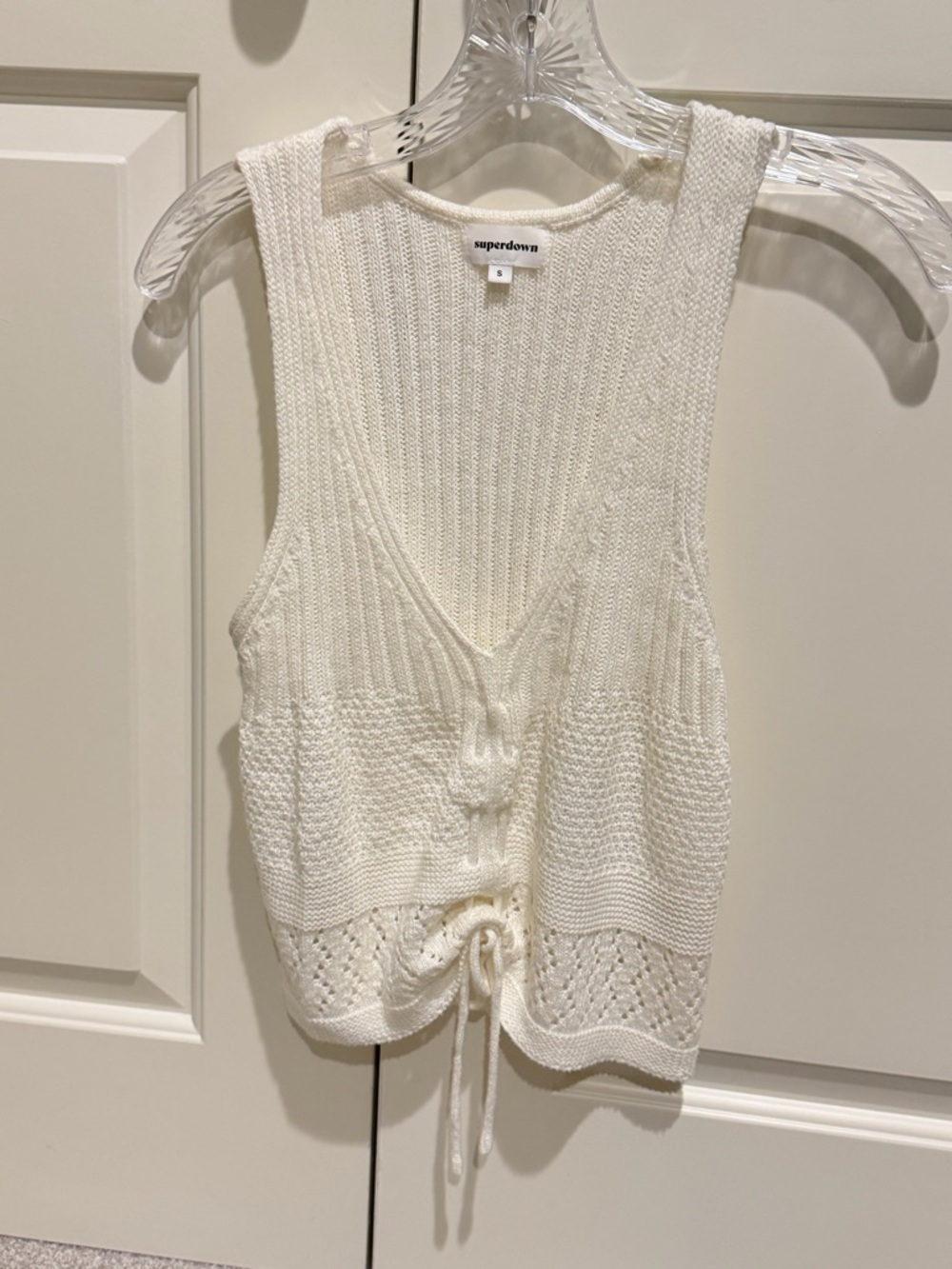 Superdown Crochet tank